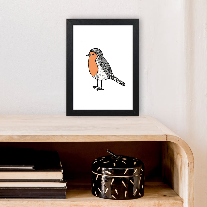 Robin Final Art Print by Carissa Tanton A4 White Frame