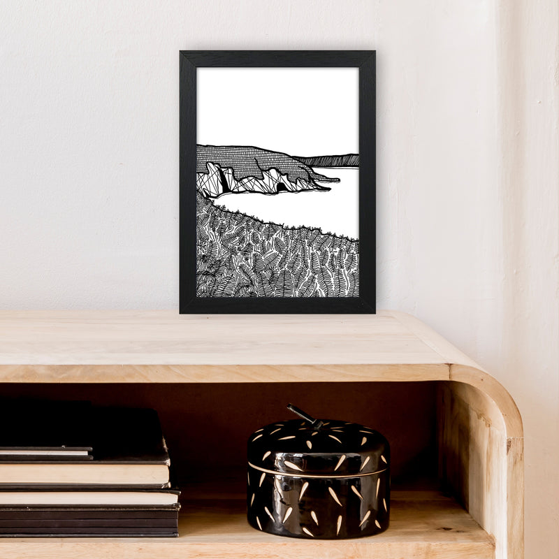 Aberdaron Art Print by Carissa Tanton A4 White Frame
