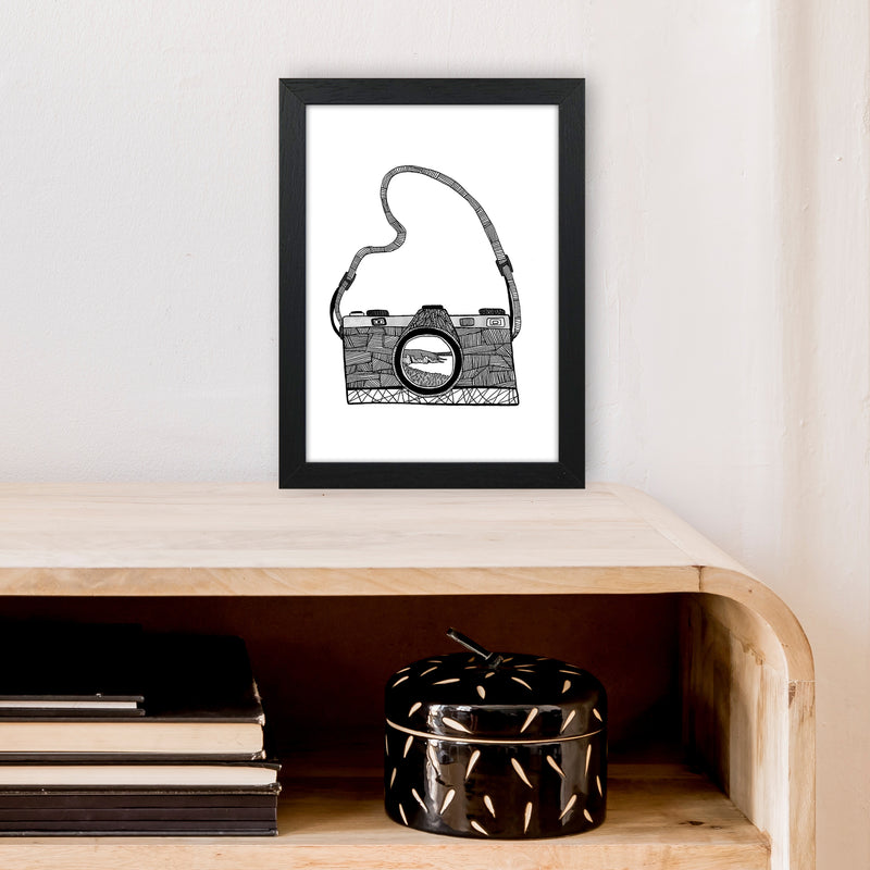 Camera Art Print by Carissa Tanton A4 White Frame