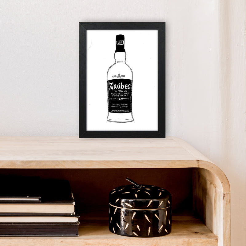 Ardbeg Art Print by Carissa Tanton A4 White Frame