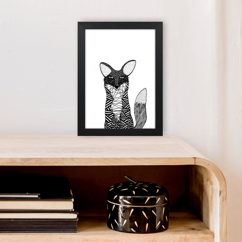 Fox Art Print by Carissa Tanton A4 White Frame
