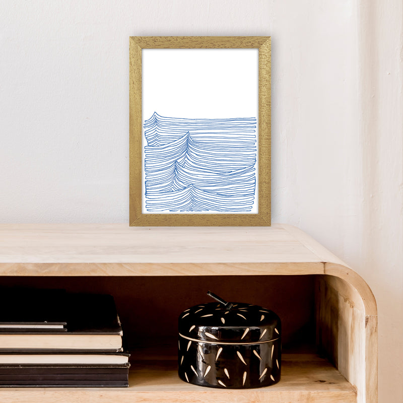 Continuous Sea Blue Art Print by Carissa Tanton A4 Print Only