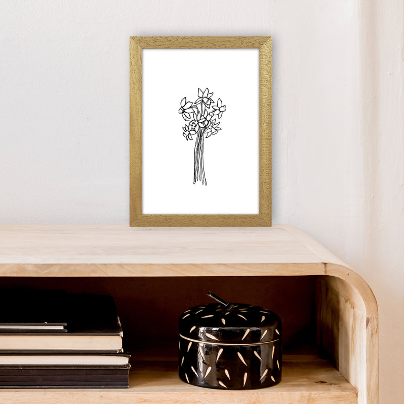 Daffodils Line Art Print by Carissa Tanton A4 Print Only