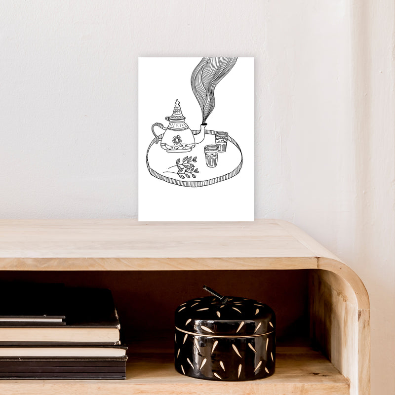Moroccan Mint Art Print by Carissa Tanton A4 Black Frame