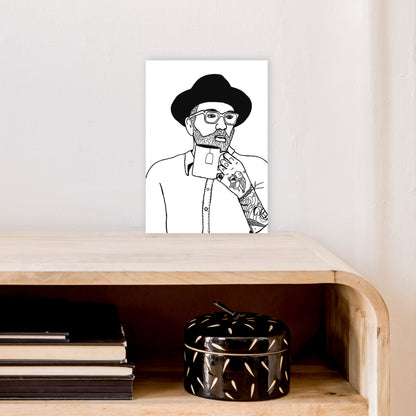 Dallas Green Art Print by Carissa Tanton A4 Black Frame