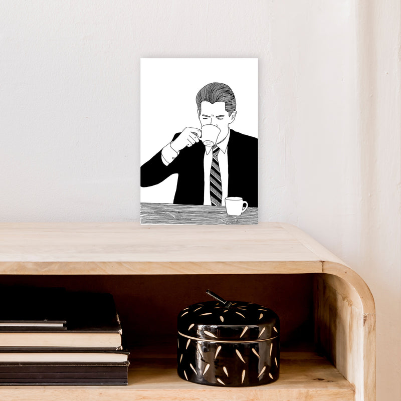 Agent Cooper Art Print by Carissa Tanton A4 Black Frame