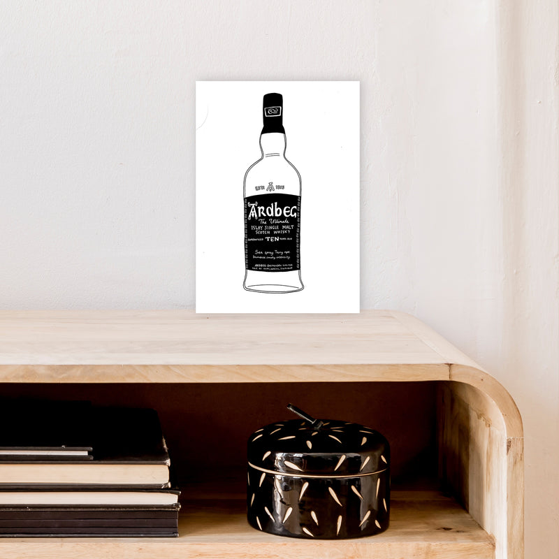 Ardbeg Art Print by Carissa Tanton A4 Black Frame