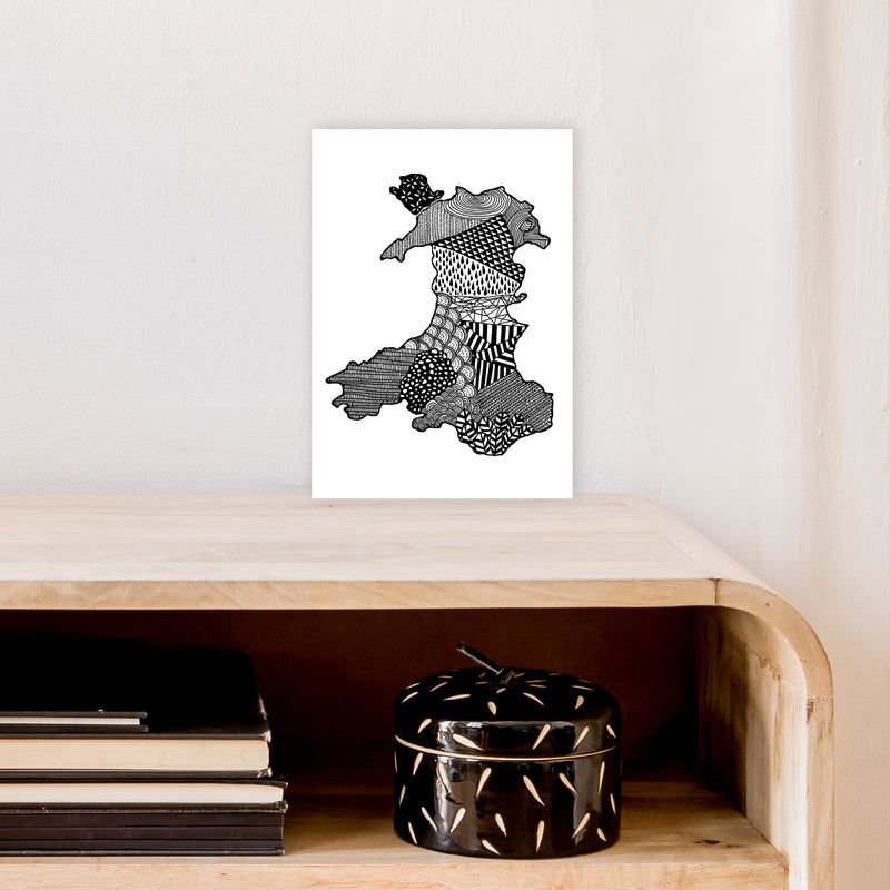 Wales Art Print by Carissa Tanton A4 Black Frame
