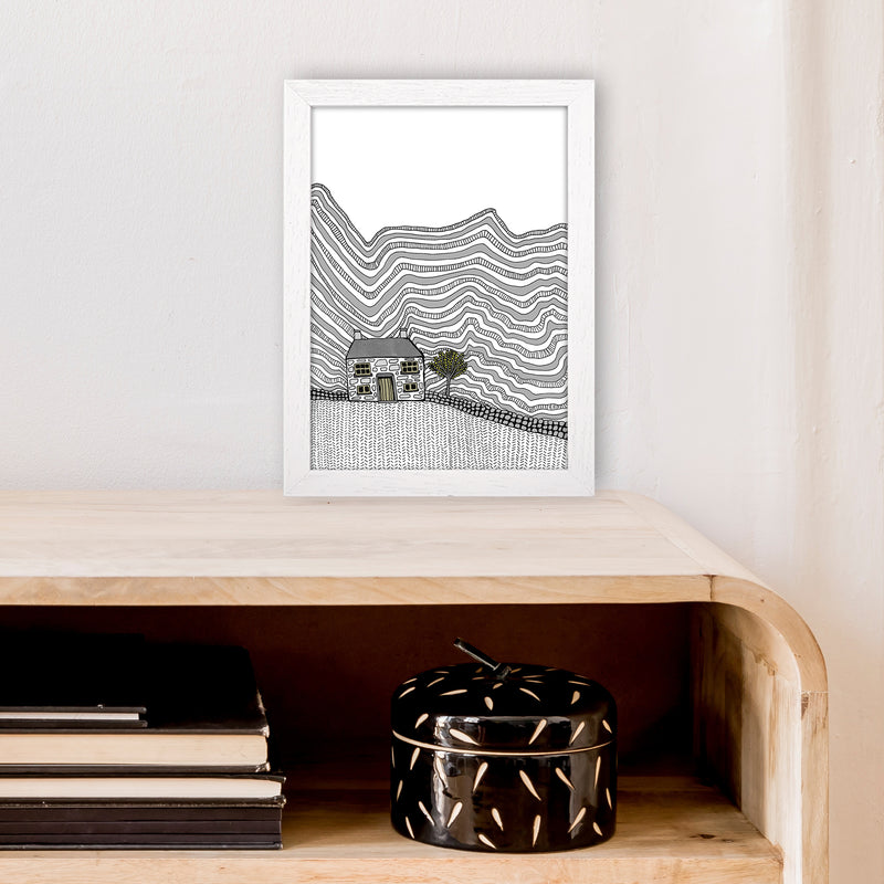 Welsh House Art Print by Carissa Tanton A4 Oak Frame