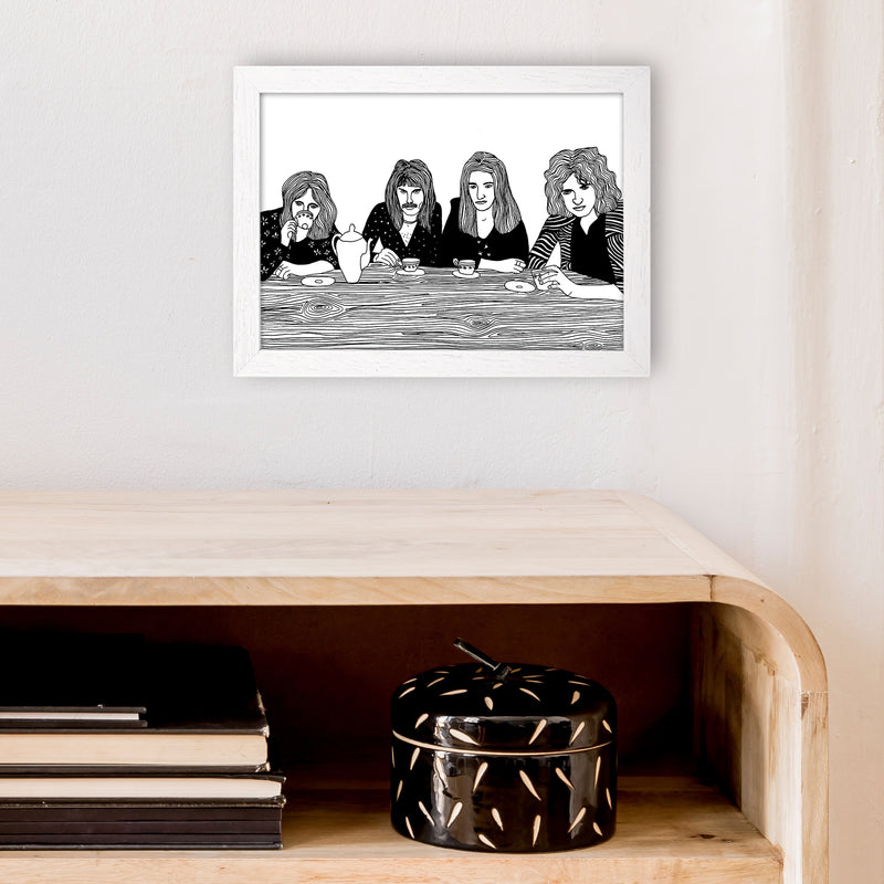 Queen Art Print by Carissa Tanton A4 Oak Frame