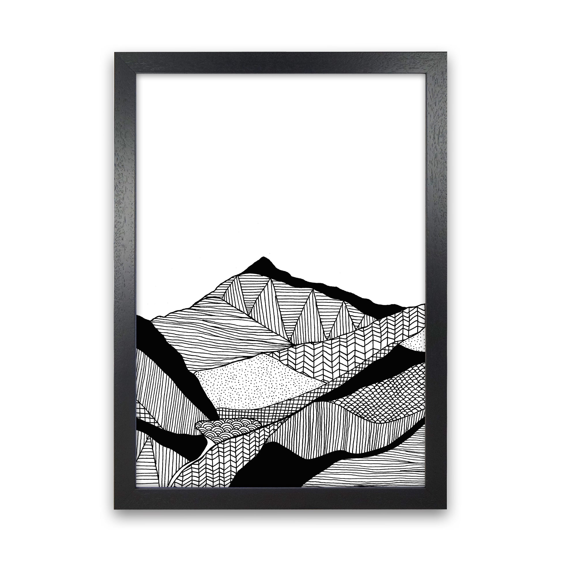 New Snowdon Portrait Art Print by Carissa Tanton Black Grain