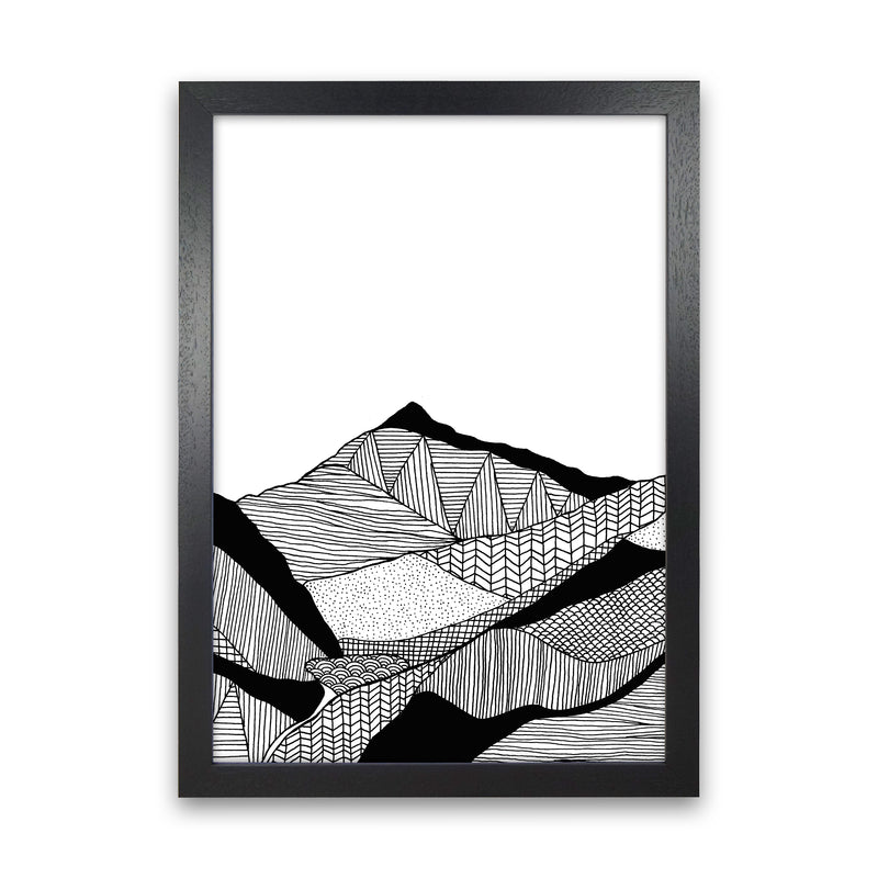 New Snowdon Portrait Art Print by Carissa Tanton Black Grain