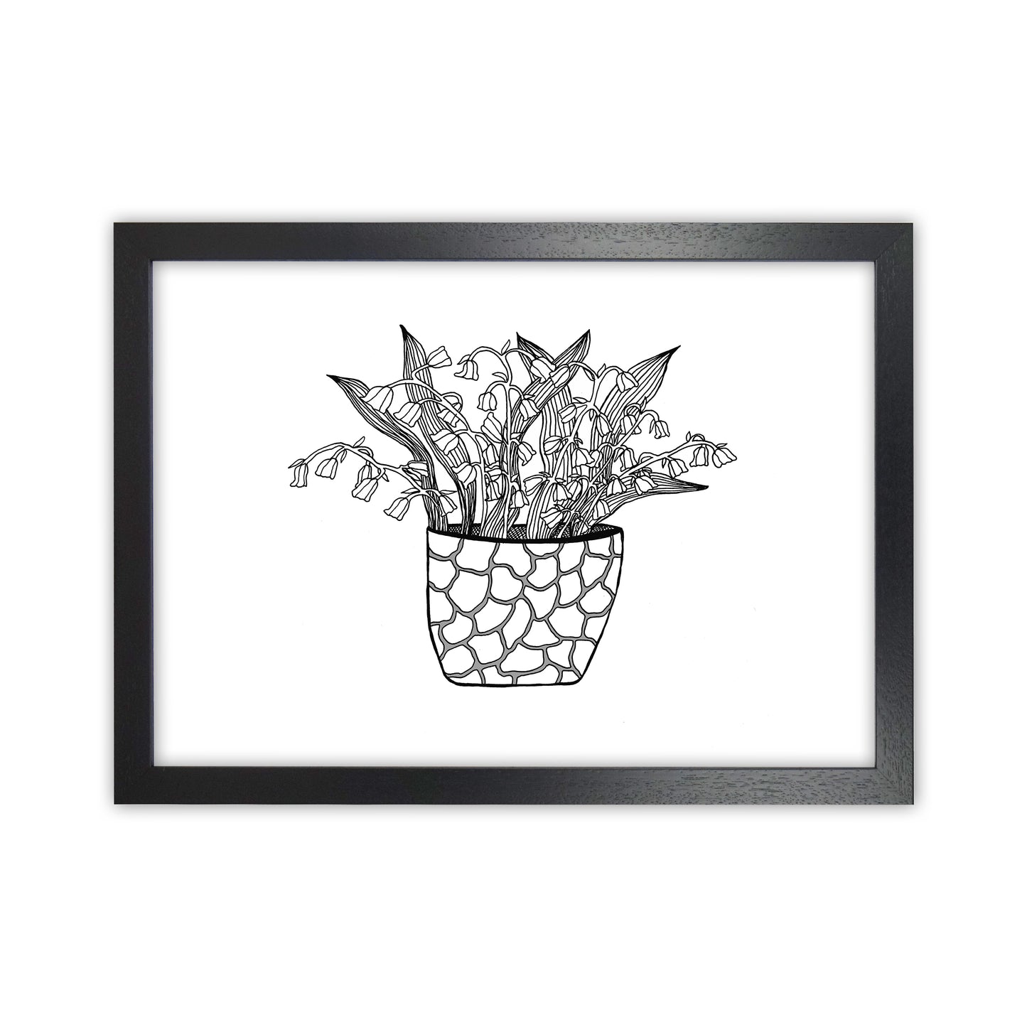 Lily of the Valley Art Print by Carissa Tanton Black Grain