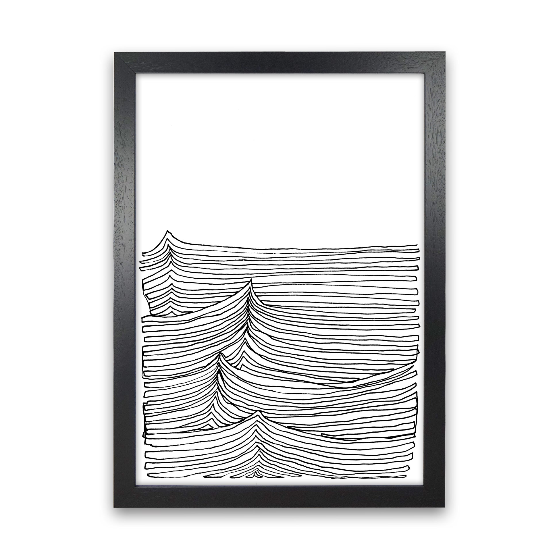 Continuous Sea Art Print by Carissa Tanton Black Grain