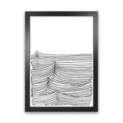 Continuous Sea Art Print by Carissa Tanton Black Grain