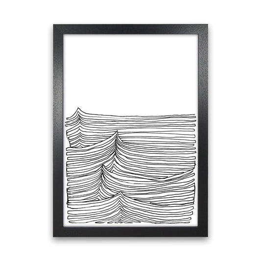 Continuous Sea Art Print by Carissa Tanton Black Grain