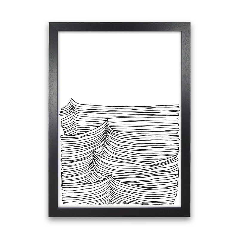 Continuous Sea Art Print by Carissa Tanton Black Grain