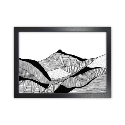 New Snowdon Art Print by Carissa Tanton Black Grain