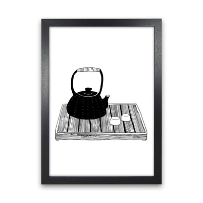 Chinese Tea Art Print by Carissa Tanton Black Grain
