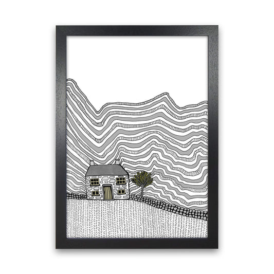 Welsh House Art Print by Carissa Tanton Black Grain