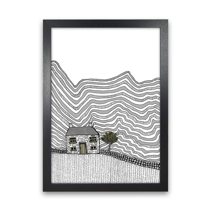 Welsh House Art Print by Carissa Tanton Black Grain