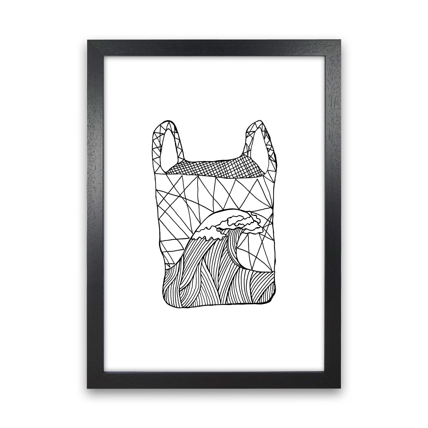 Plastic Bag Art Print by Carissa Tanton Black Grain
