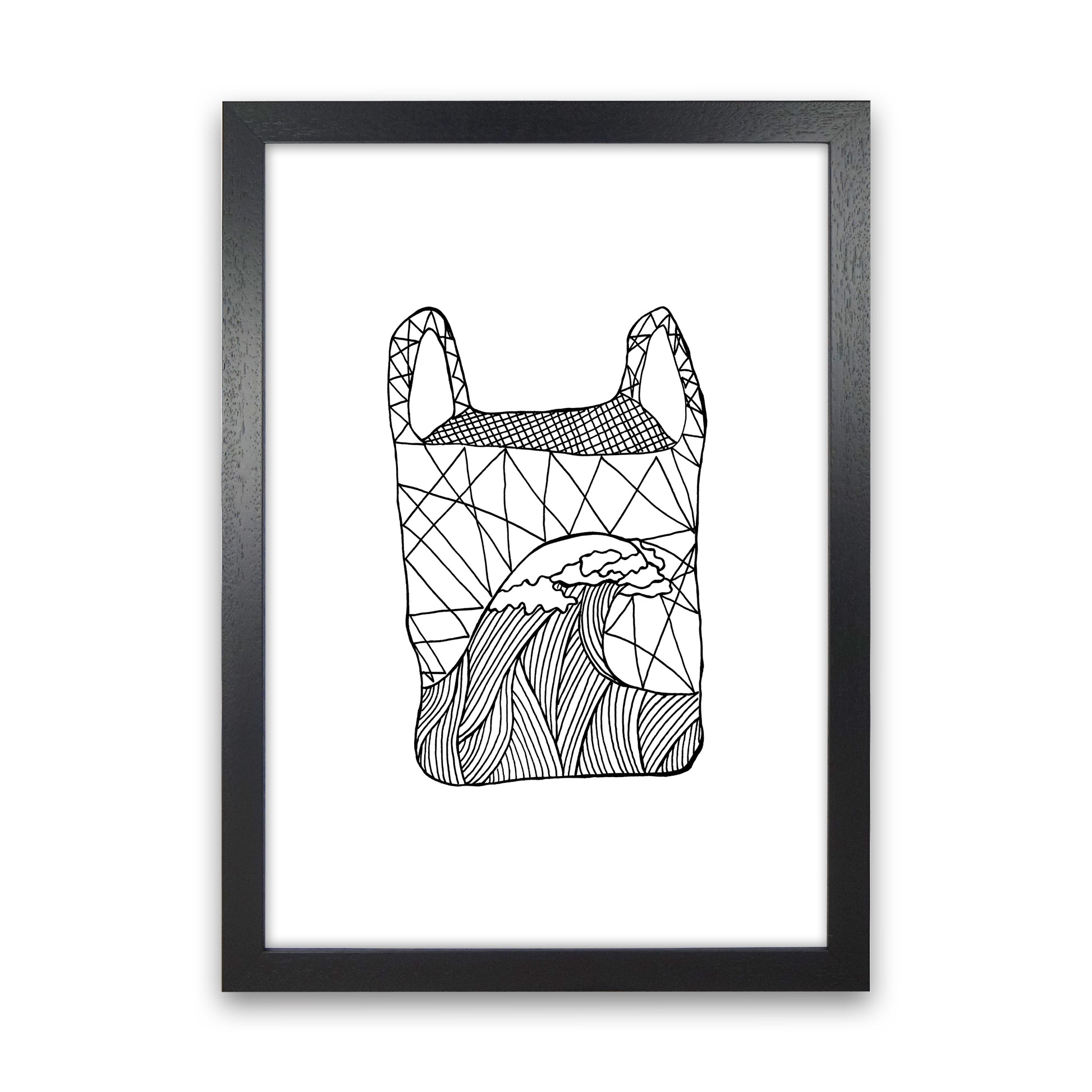 Plastic Bag Art Print by Carissa Tanton Black Grain