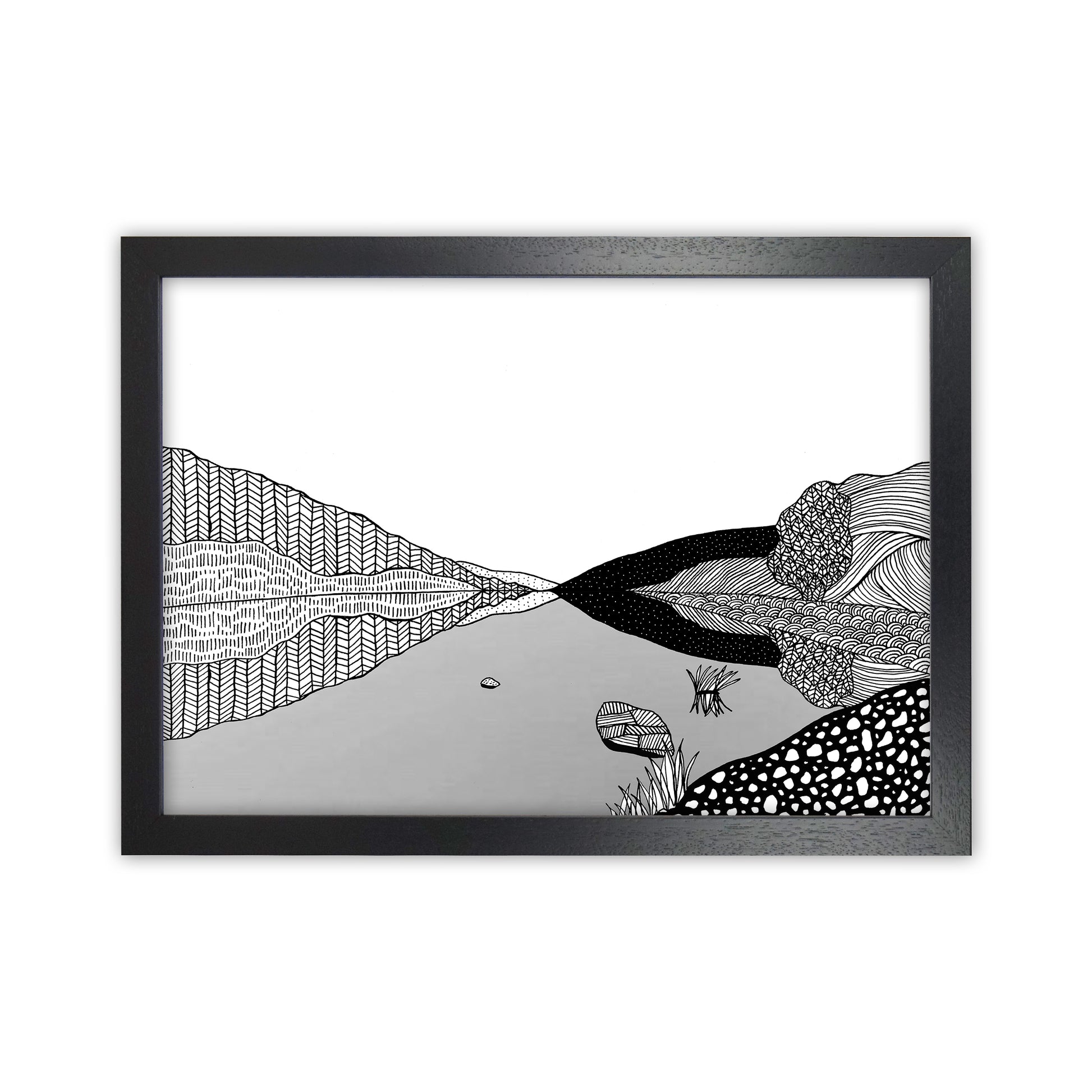 Geirionydd Art Print by Carissa Tanton Black Grain