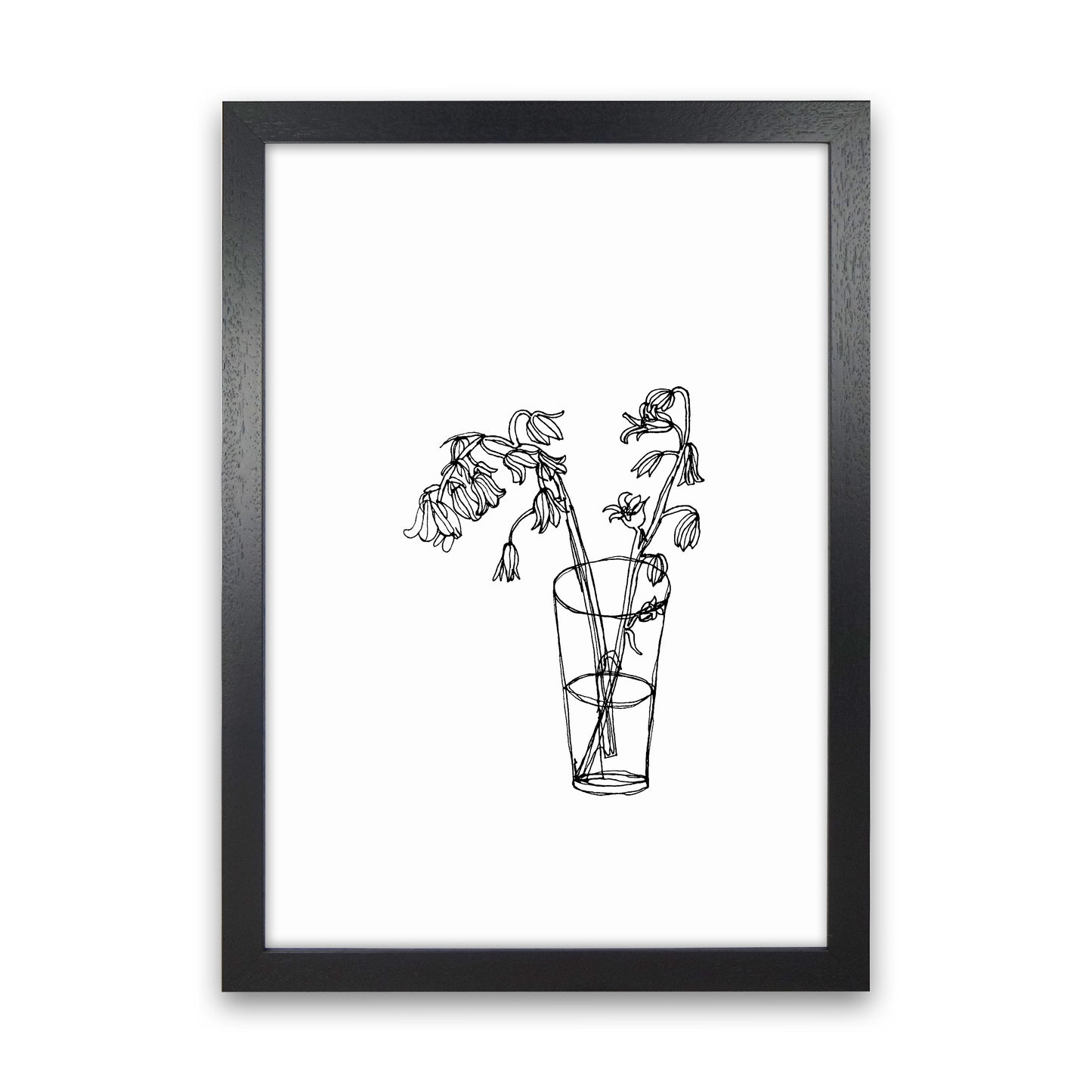 Bluebells Art Print by Carissa Tanton Black Grain