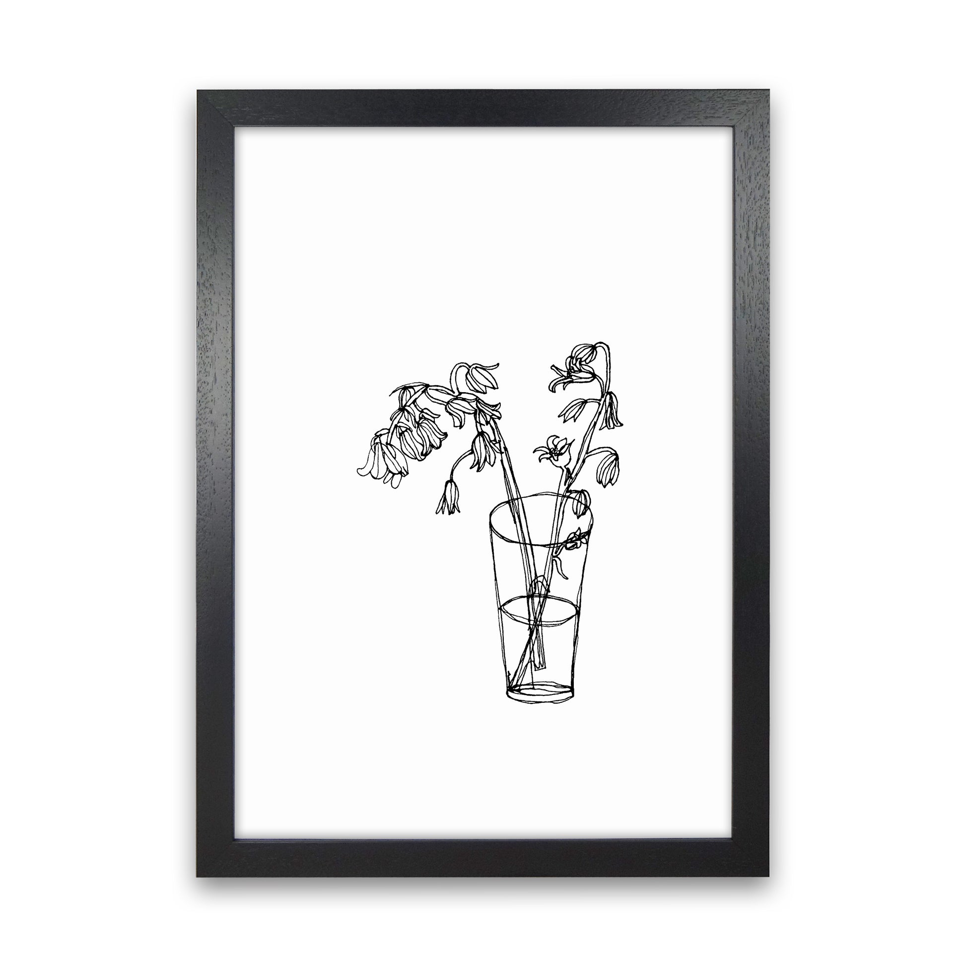 Bluebells Art Print by Carissa Tanton Black Grain