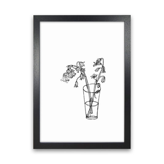 Bluebells Art Print by Carissa Tanton Black Grain