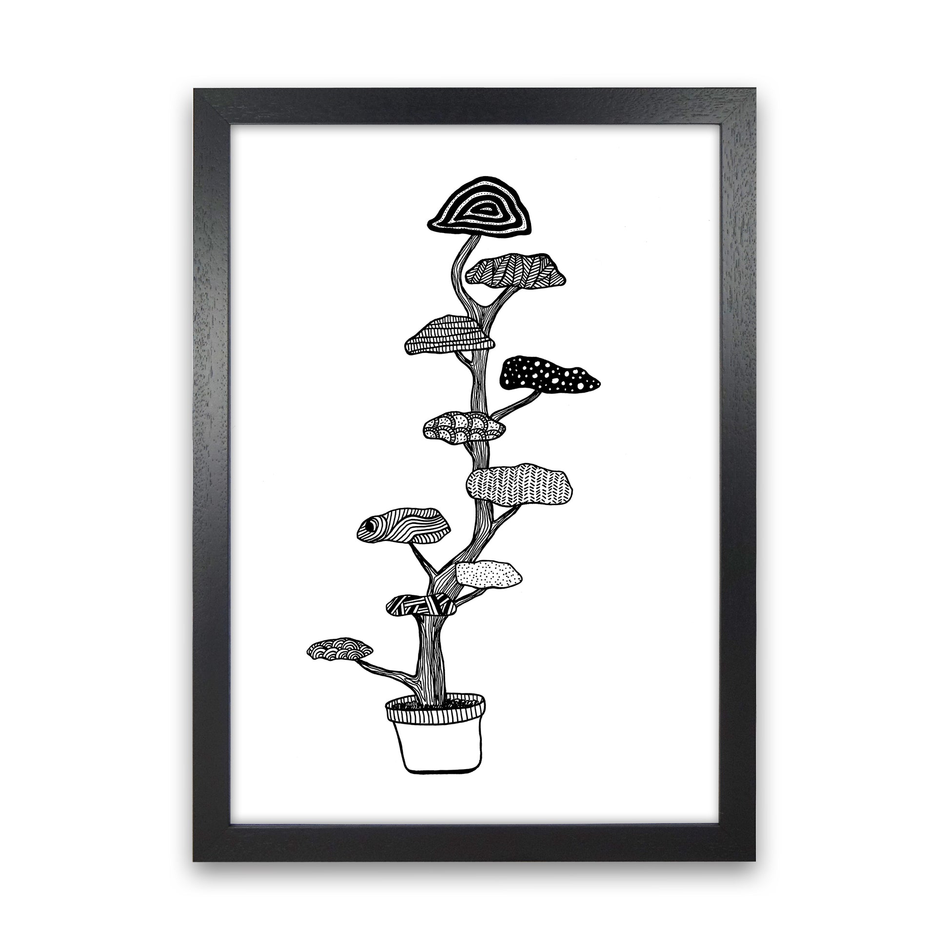 Cloud Tree Art Print by Carissa Tanton Black Grain