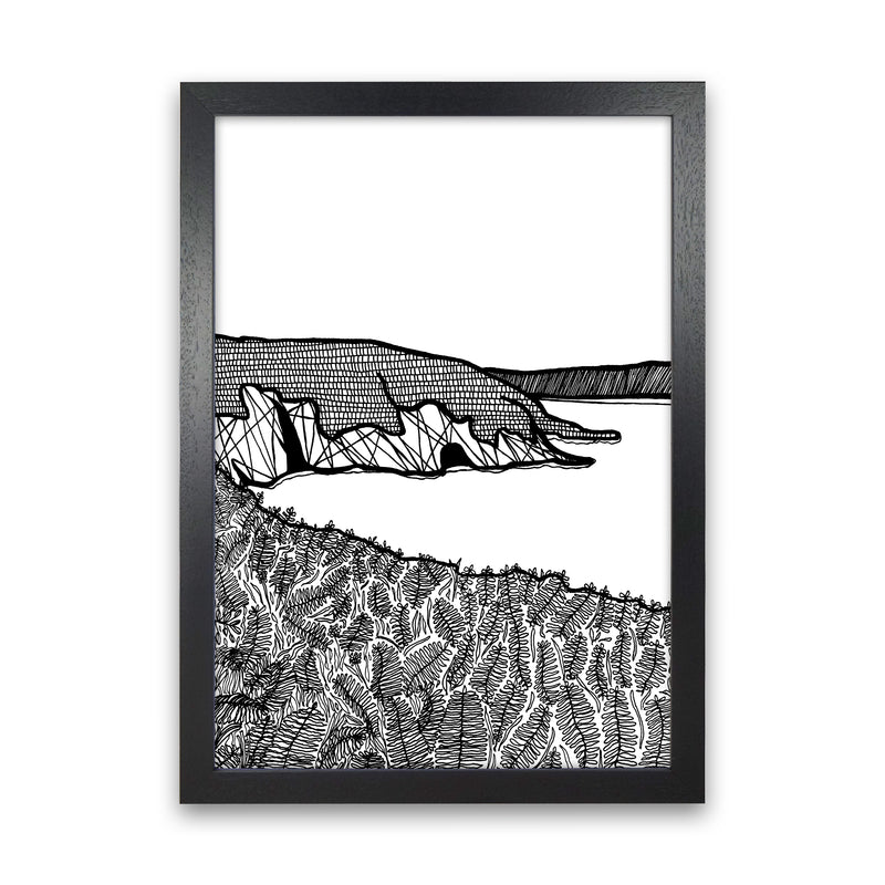 Aberdaron Art Print by Carissa Tanton Black Grain
