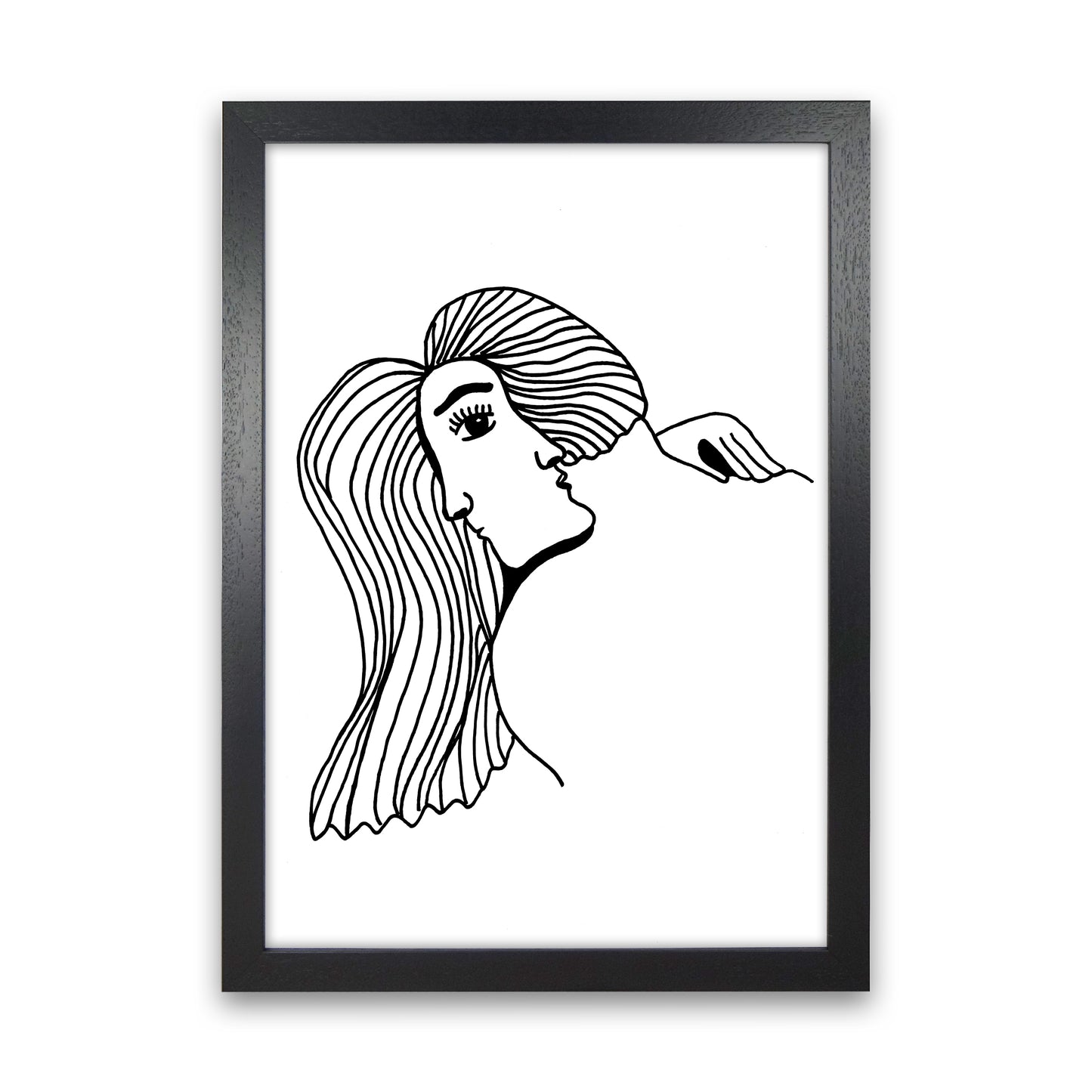 Illusion Art Print by Carissa Tanton Black Grain