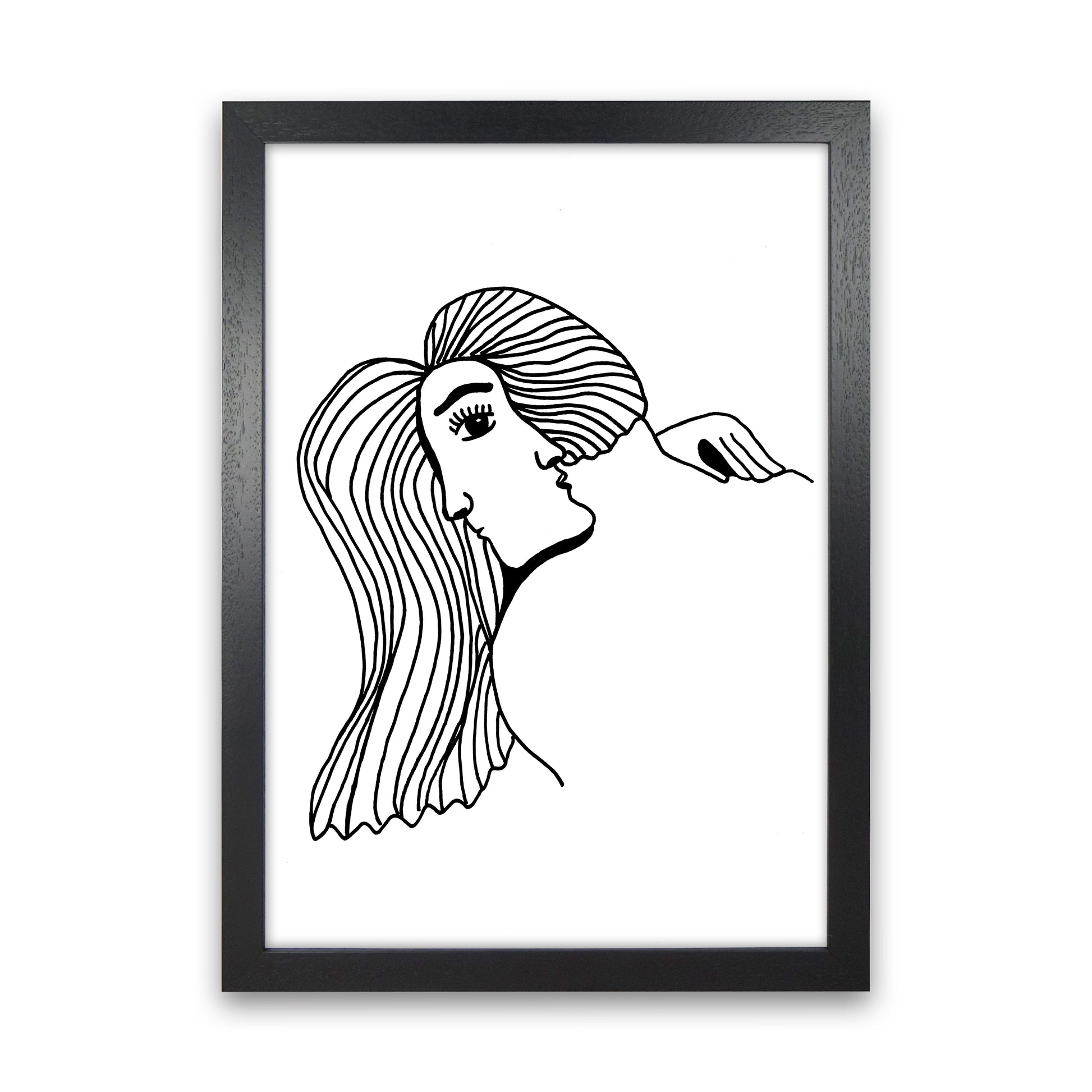 Illusion Art Print by Carissa Tanton Black Grain