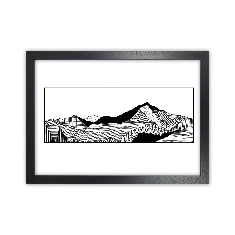 Snowdon Art Print by Carissa Tanton Black Grain