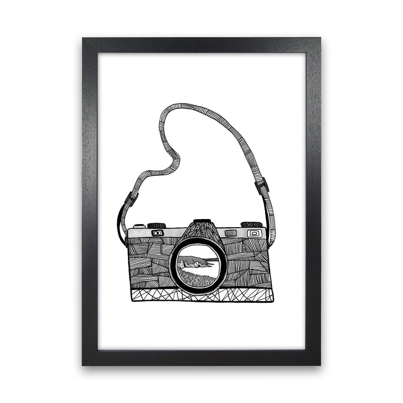 Camera Art Print by Carissa Tanton Black Grain