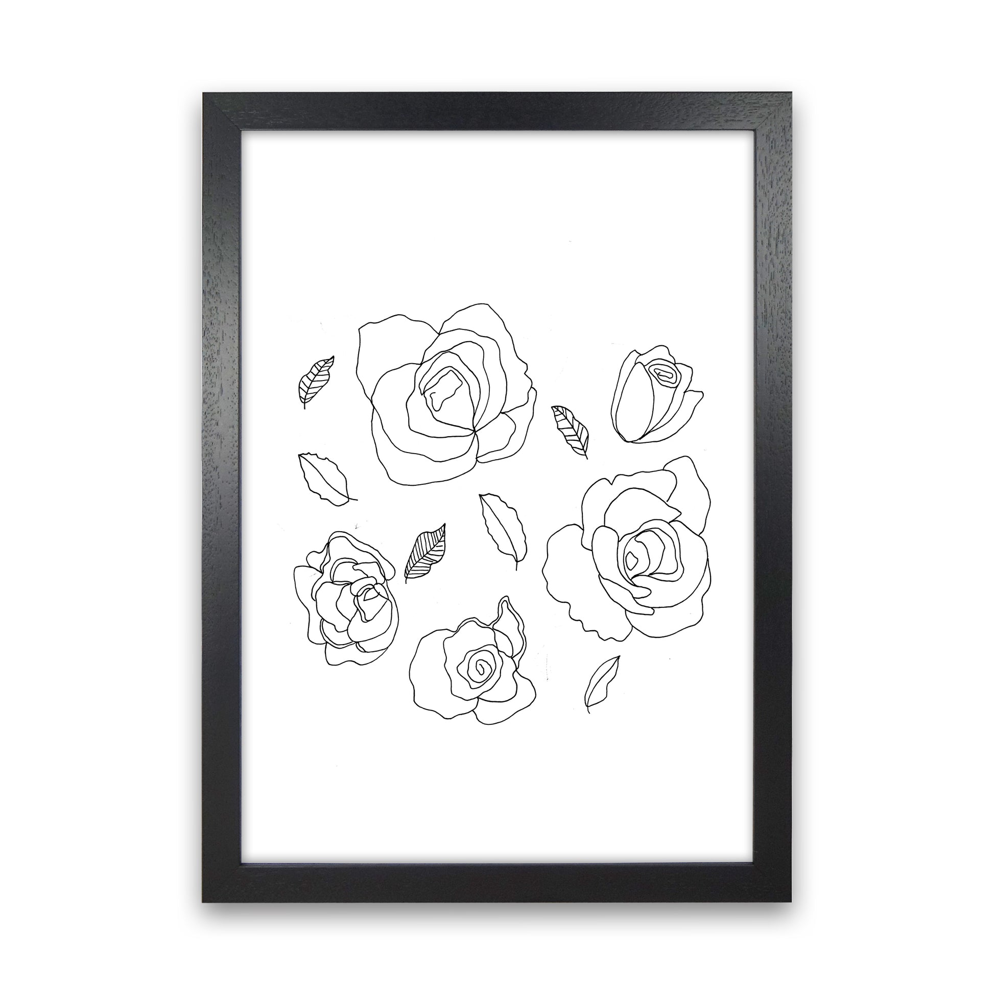 Roses Art Print by Carissa Tanton Black Grain