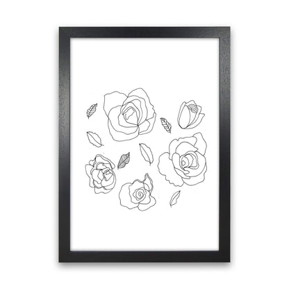Roses Art Print by Carissa Tanton Black Grain