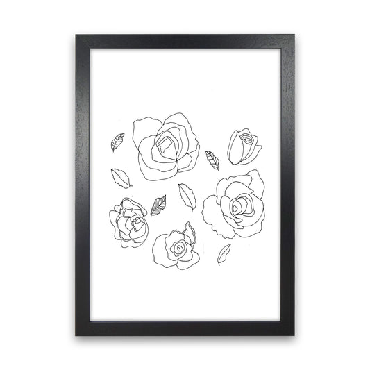 Roses Art Print by Carissa Tanton Black Grain