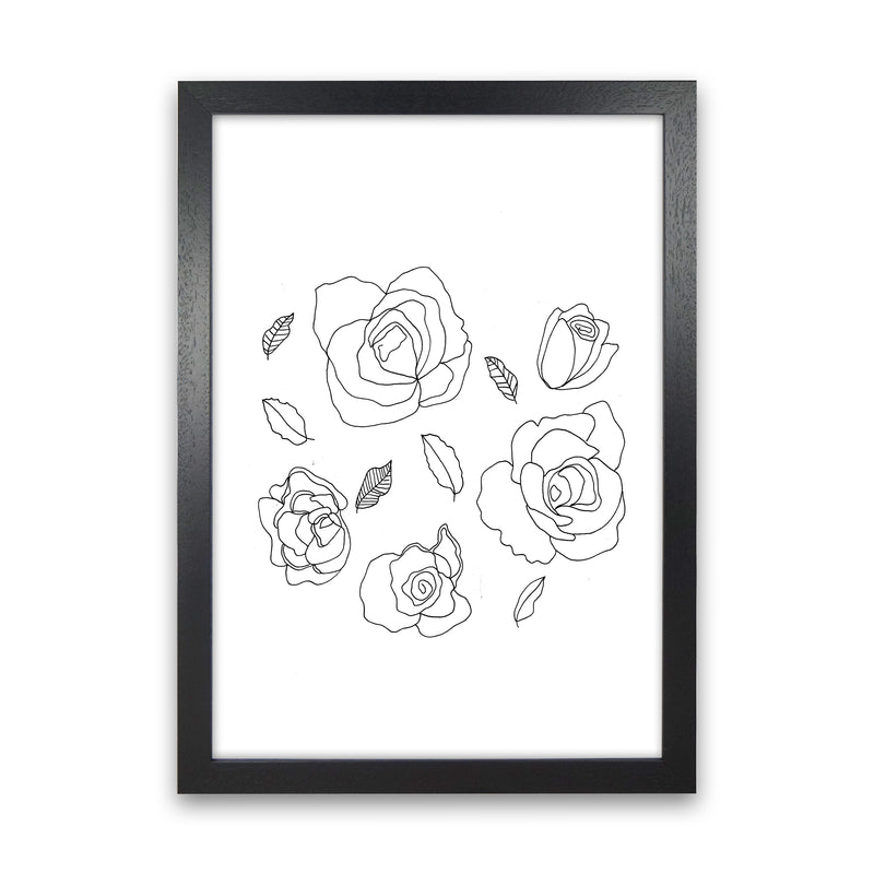 Roses Art Print by Carissa Tanton Black Grain