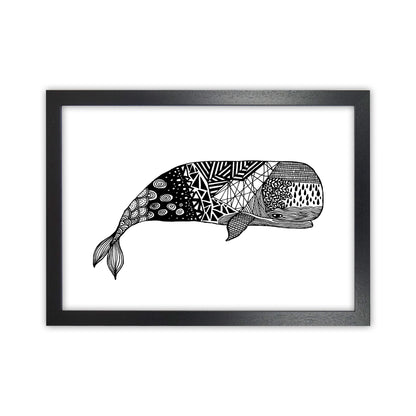 Whale Art Print by Carissa Tanton Black Grain