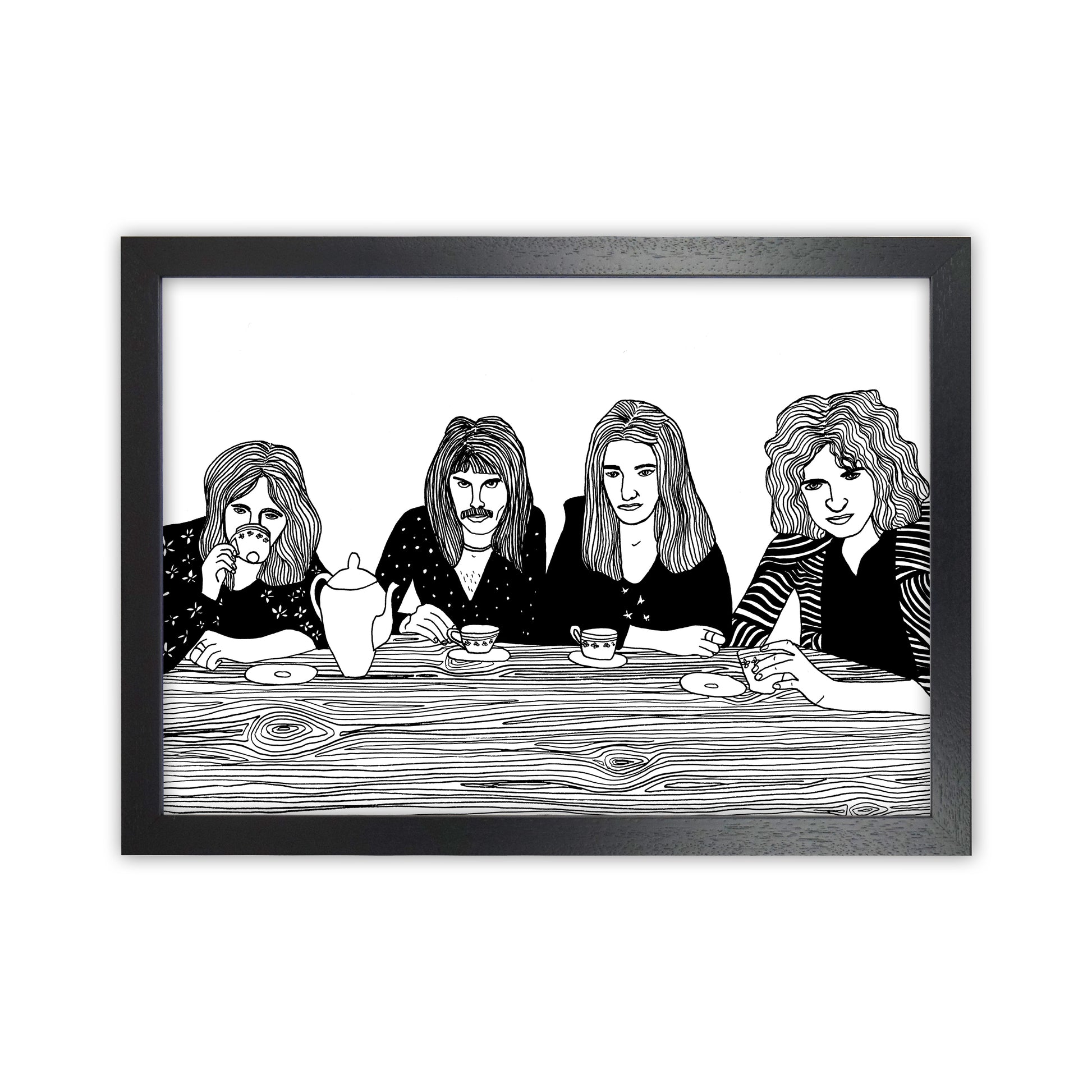 Queen Art Print by Carissa Tanton Black Grain