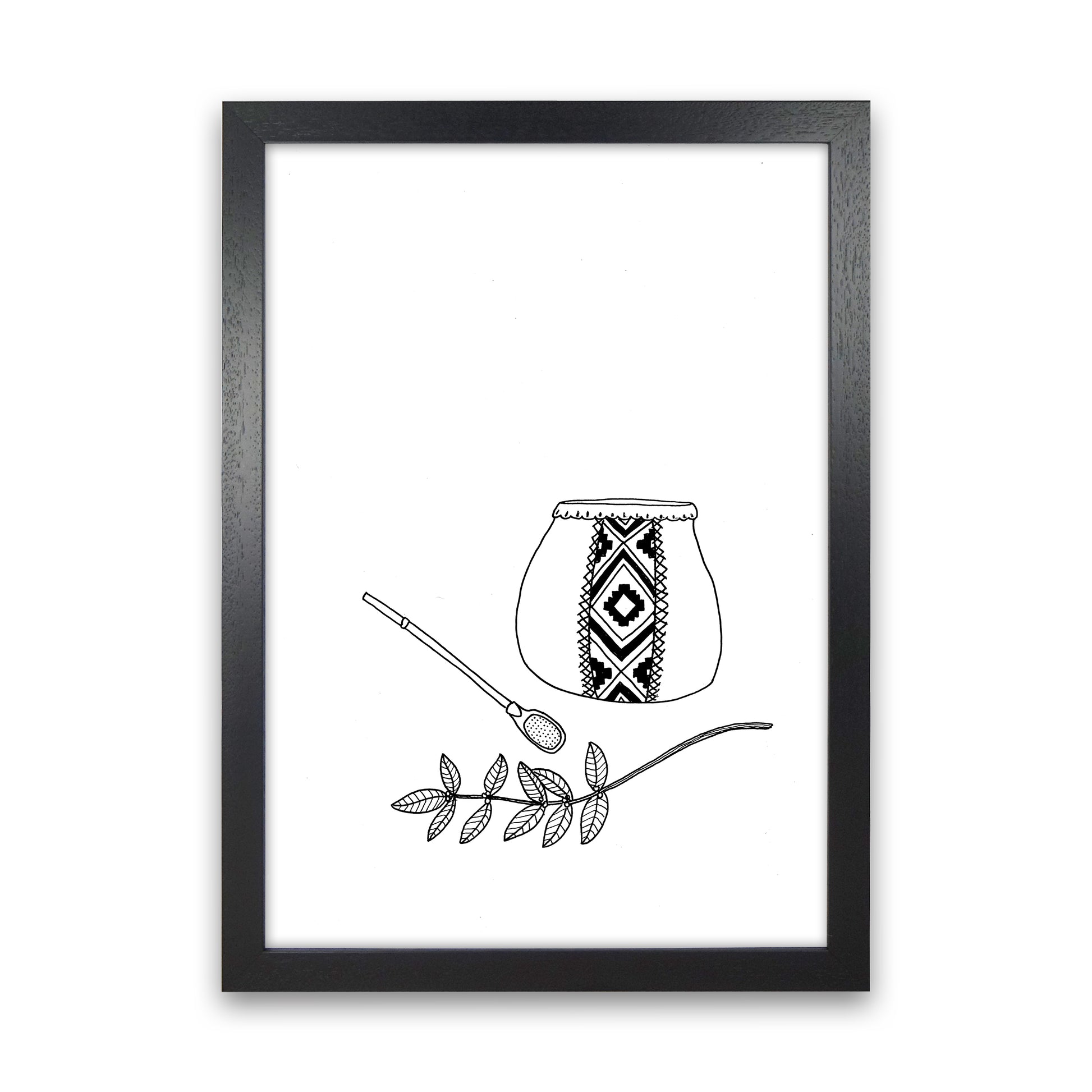 Mate Art Print by Carissa Tanton Black Grain