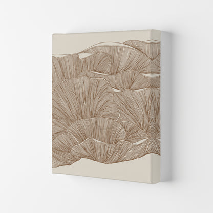 Oyster Mushrooms Brown Art Print by Carissa Tanton Canvas