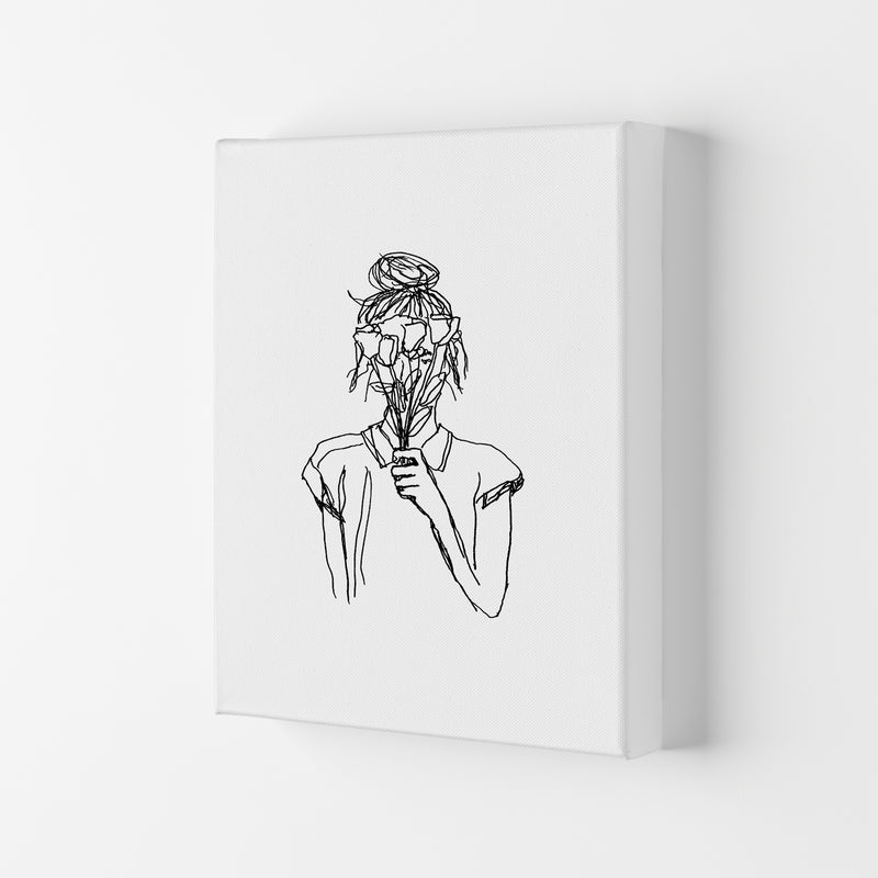 Left Hand Flower Girl Art Print by Carissa Tanton Canvas