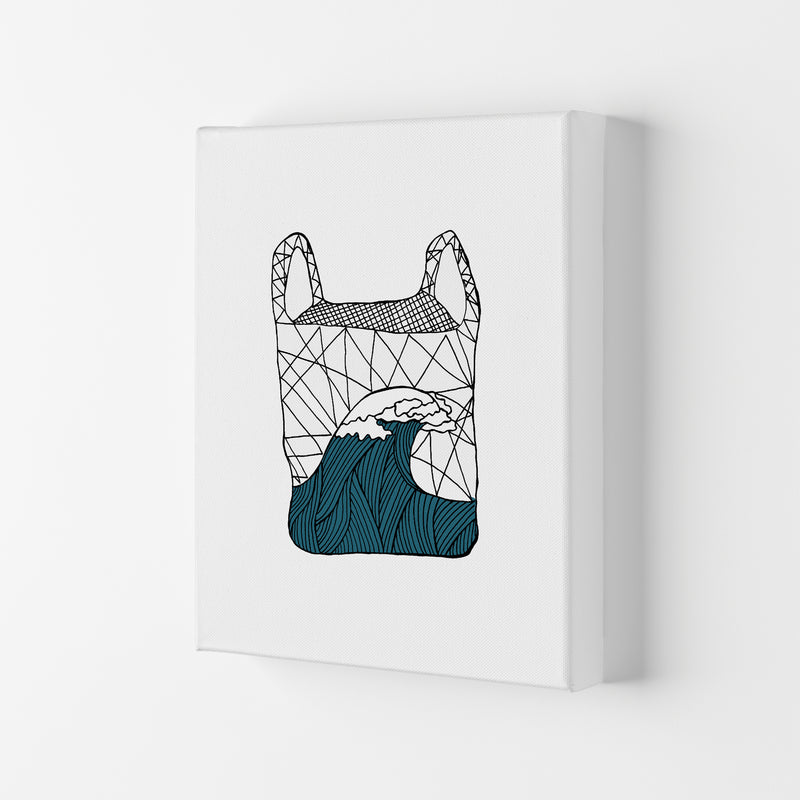 Plastic Bag Blue Art Print by Carissa Tanton Canvas