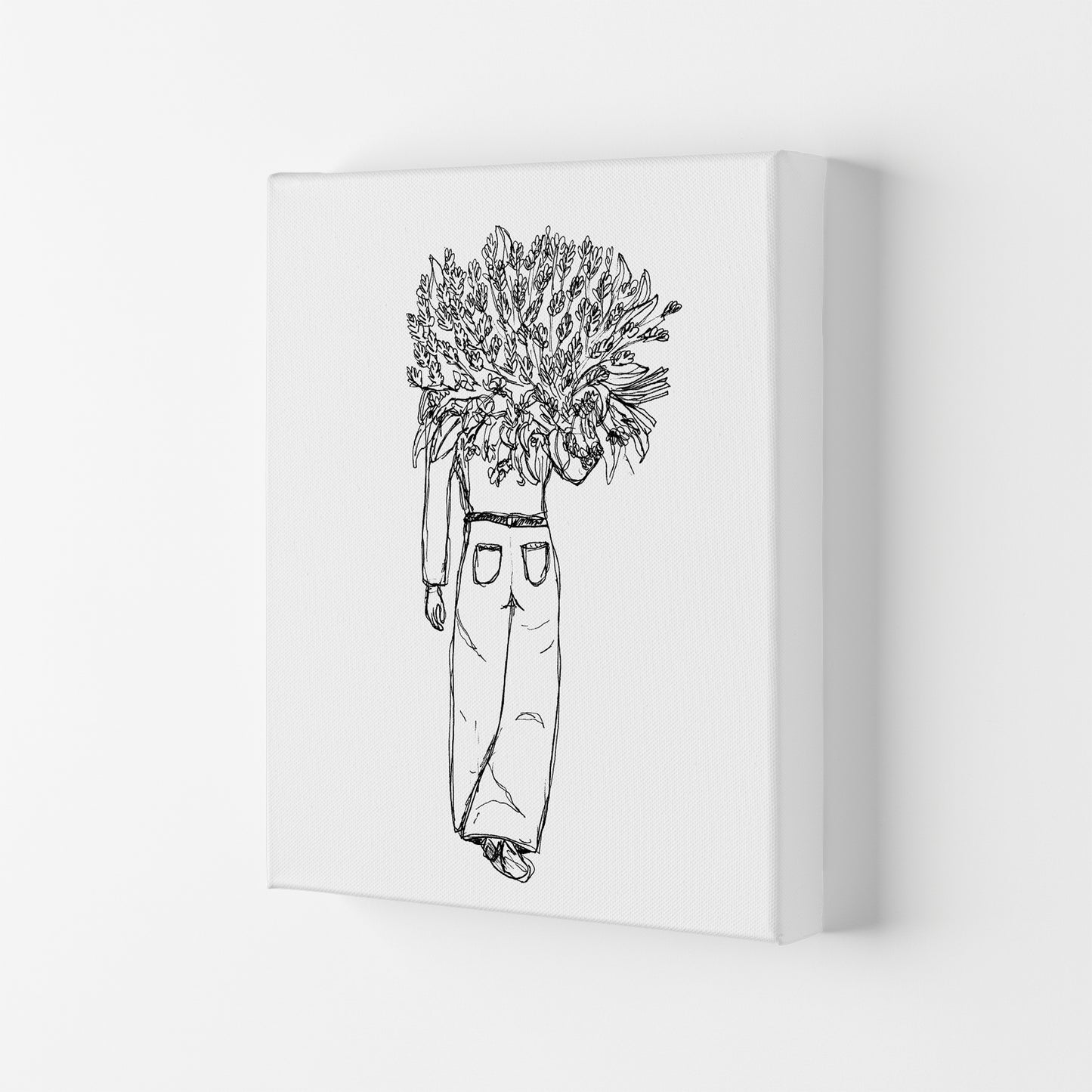 Flower Woman Art Print by Carissa Tanton Canvas