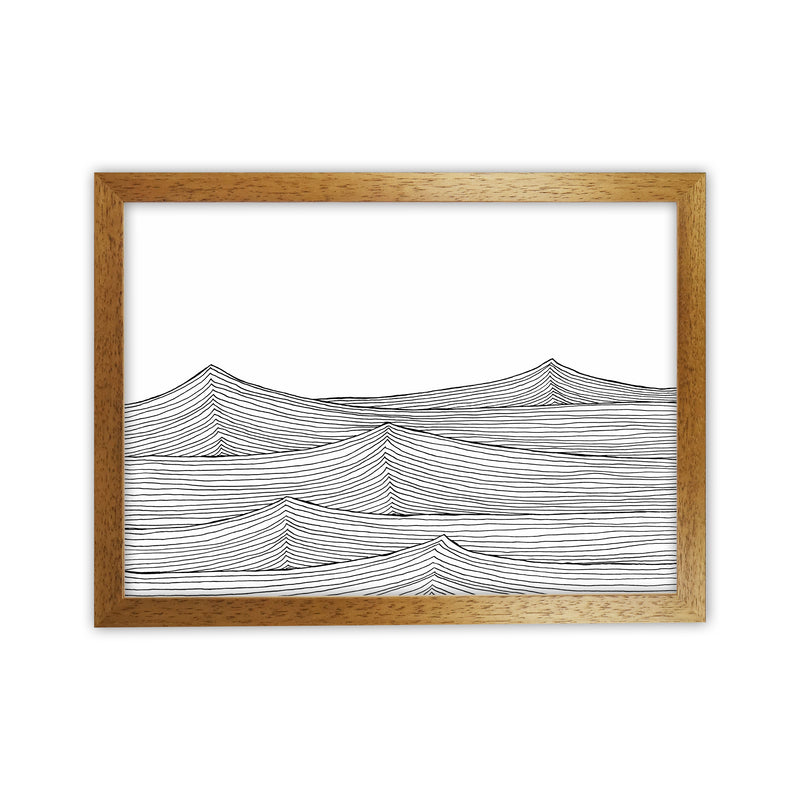 Continuous Sea Horizontal Art Print by Carissa Tanton Oak Grain