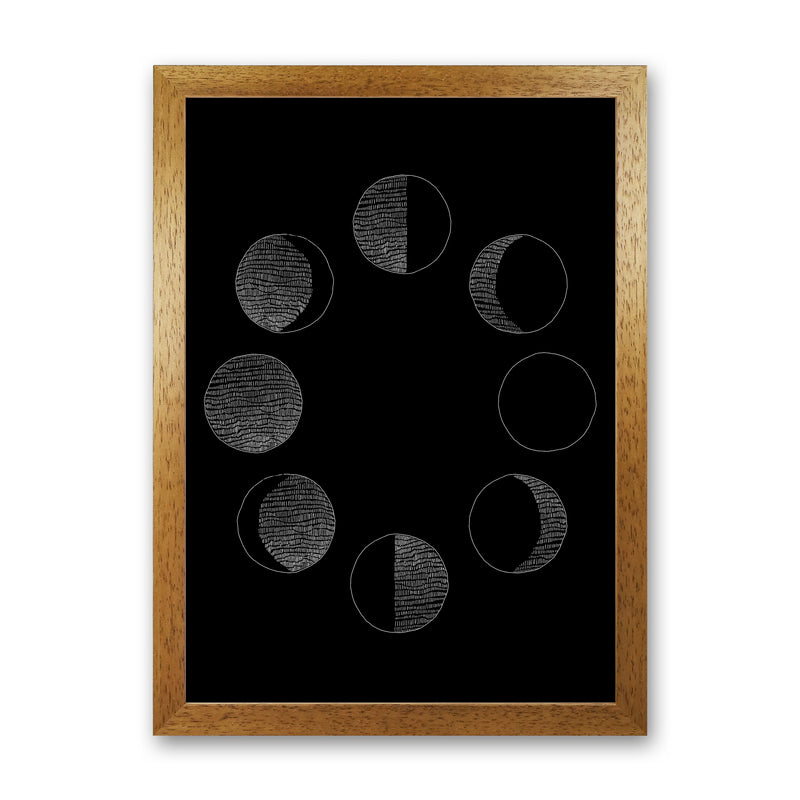 Moon Cycle Invert Art Print by Carissa Tanton Oak Grain